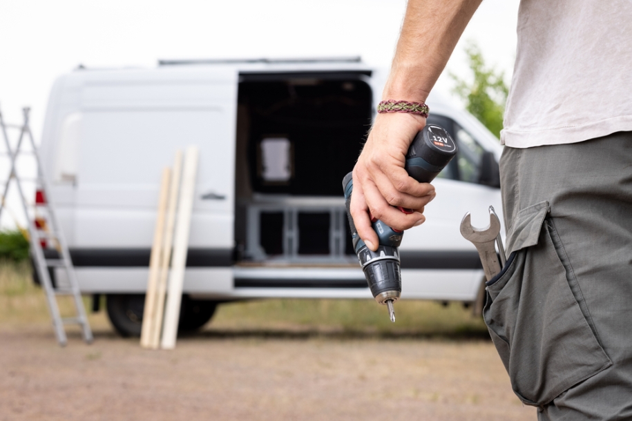 van with tools